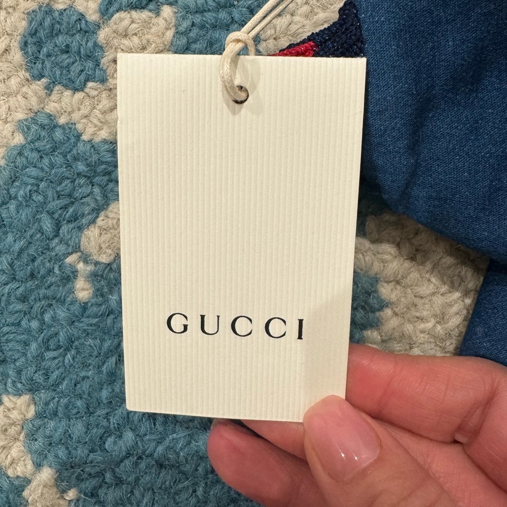 Gucci Kids Blue Jogger Pants size 9-12 months - Picture 5 of 5